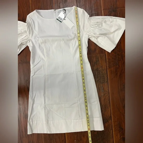 NWT Hermoza – Magdalena Short Sleeve Mini Dress in White Size XS - Picture 10 of 10